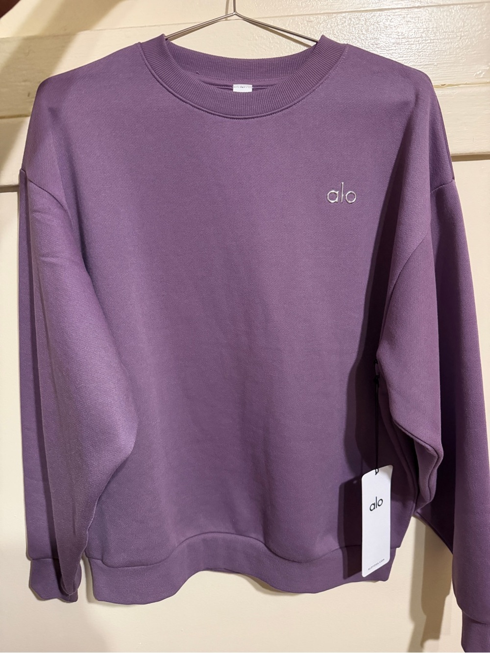 Alo Accolade Plum Kiss Crewneck Sweatshirt